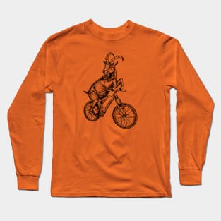 SEEMBO Goat Cycling Bicycle Bicycling Fun Biking Riding Bike Long Sleeve T-Shirt